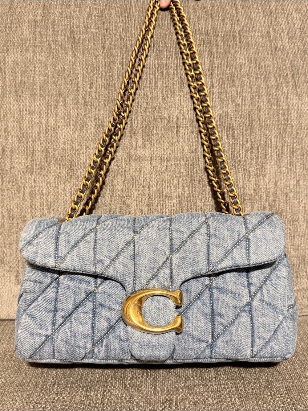 Coach quilted tabby 26 in denim blue - Picture 2 of 11